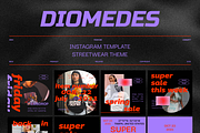 Diomedes Instagram Template, a Social Media Template by Creatchees.std (Thumbnail 1 of 5)