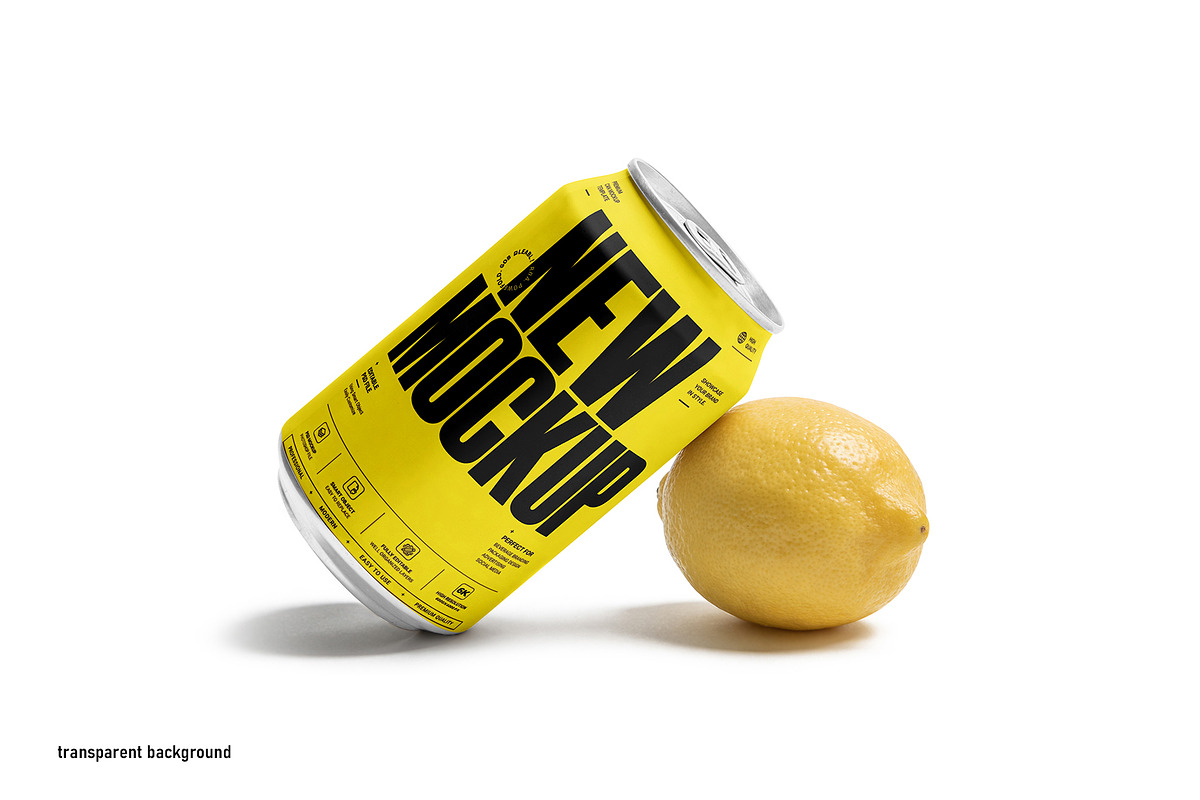 Soda Can Mockup Bundle, a Packaging Mockup by pixelmock (Photo 12 of 12)