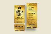Golden Ticket Template, an Invitation Template by BrandPacks (Thumbnail 3 of 4)
