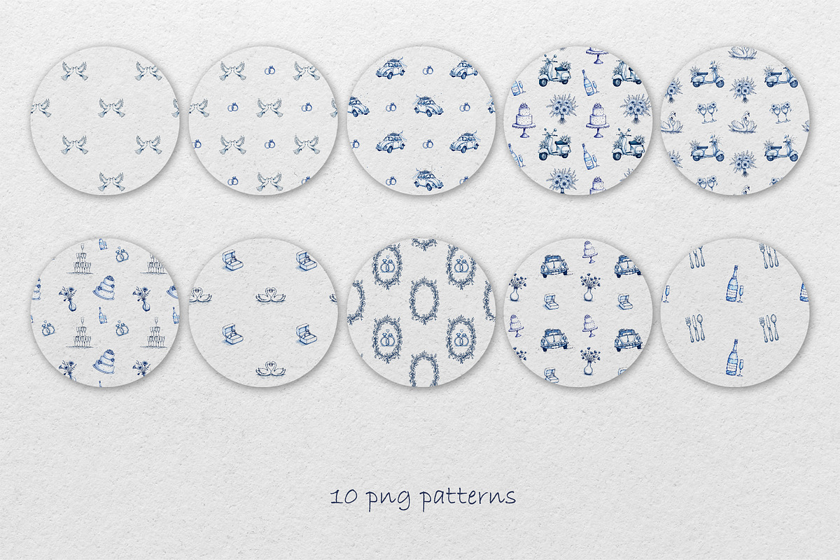 Whimsical Wedding Clipart Collection, a Decorative Illustration by AG Mockups (Photo 3 of 8)
