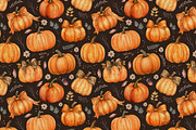 Autumn Pumpkins - Seamless Pattern, a Pattern Graphic by Kreeya Art Shop (Thumbnail 4 of 13)