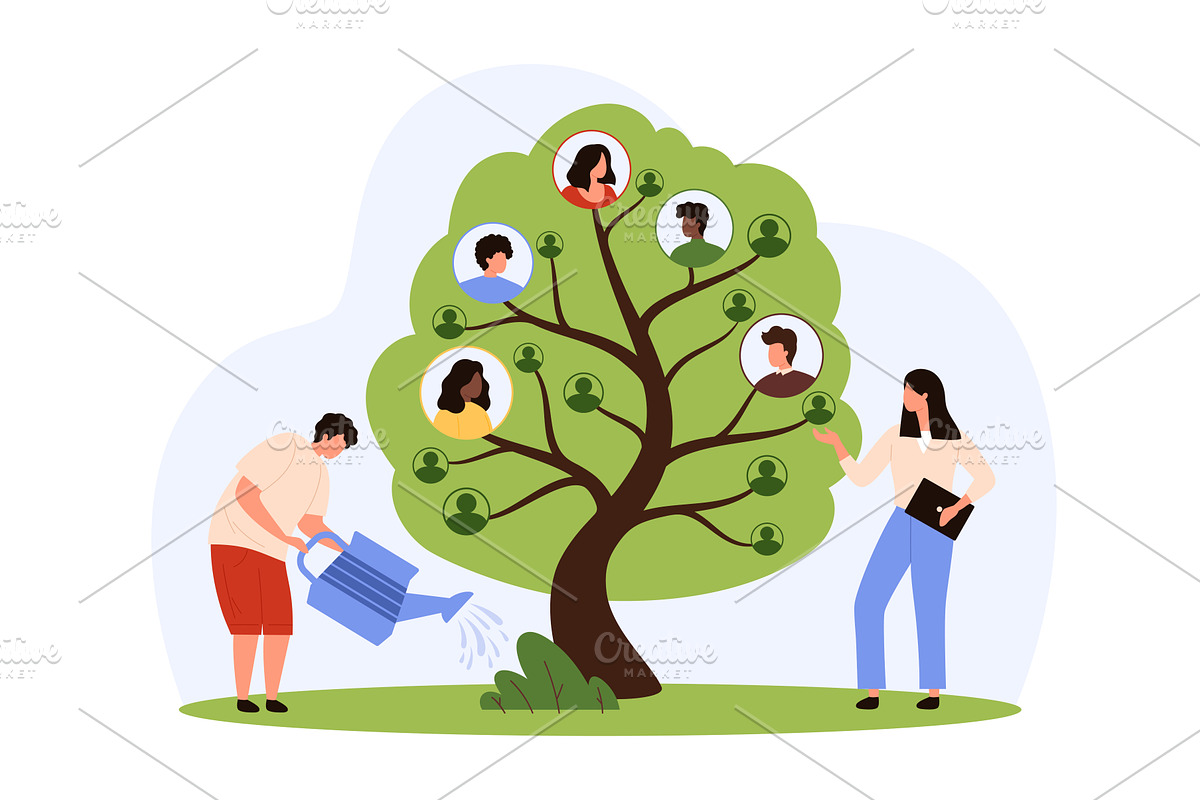 Corporate company organization, a Person Illustration by Flashvector
