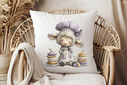 Whimsical Spring Sheep Clipart, an Illustration by OK Design (Thumbnail 5 of 6)