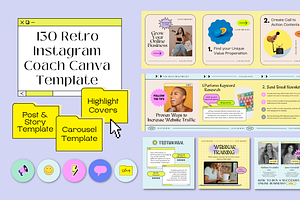 Retro Canva Instagram Booster Pack