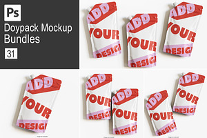 Doypack Packaging Mockup Bundles, a Packaging Mockup by Ambo Ampeng