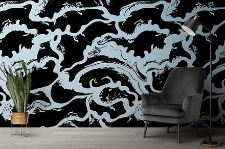 Abstract Wave Background, a Pattern Graphic by AAN Seamless Shop