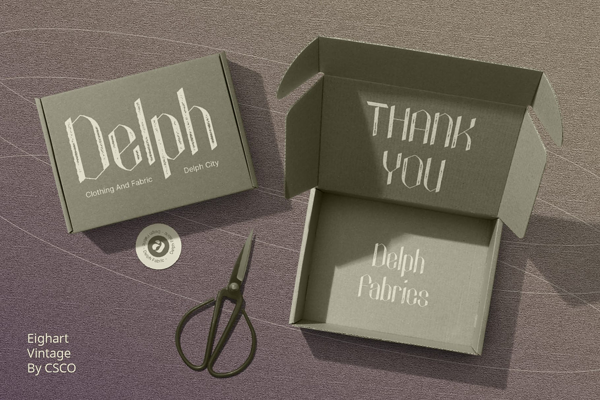 Eighart Vintage, a Sans Serif Font by Craft Supply Co. (Photo 4 of 8)