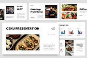 Ceku : Food Business Google Slides, a Presentation Template by Punkl Camp (Thumbnail 1 of 9)
