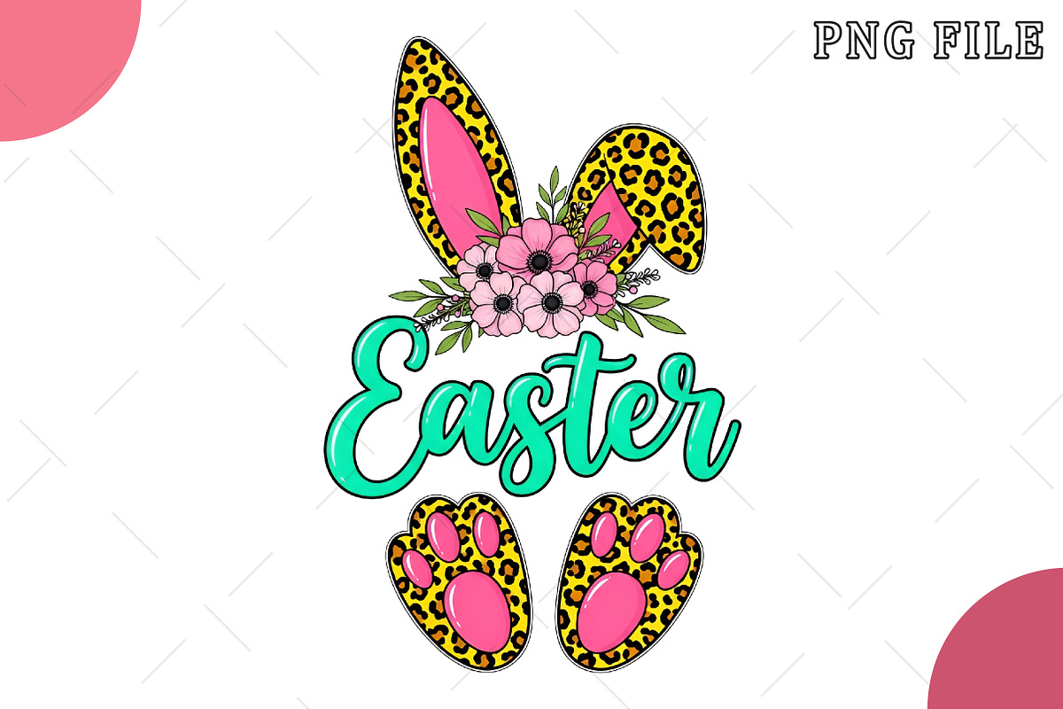 Leopard Print Easter Bunny Ears PNG, an Illustration by OK Design (Photo 1 of 6)