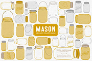 Mustard Jar Vectors & Clipart, an Illustration by Amanda Ilkov (Thumbnail 1 of 4)