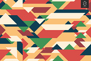 Geometric retro backgrounds, a Pattern Graphic by Yury Velikanov (Thumbnail 8 of 11)