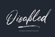 Disabled - Textured Handwritten Font, a Handwritten Font by Arendxstudio (Thumbnail 1 of 9)