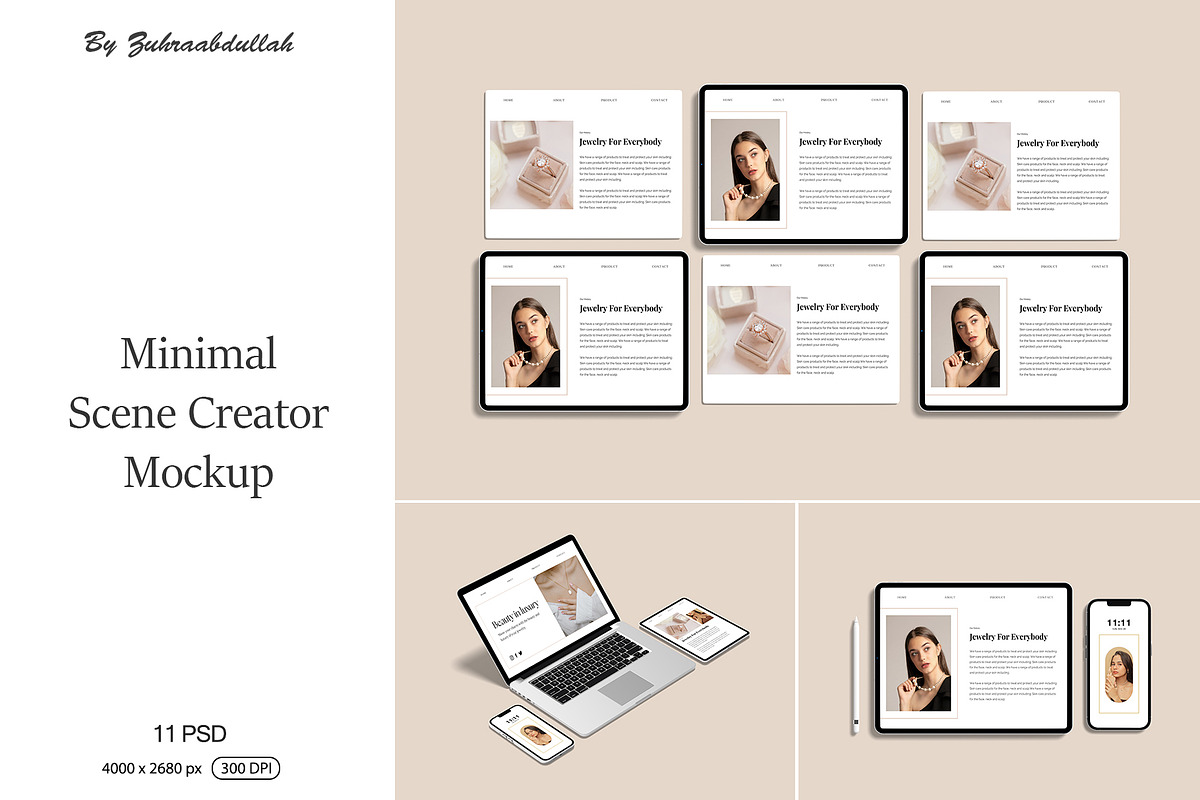 Minimal Scene Creator Mockup, a Pens & Pencil Mockup by zuhraabdullah (Photo 1 of 12)