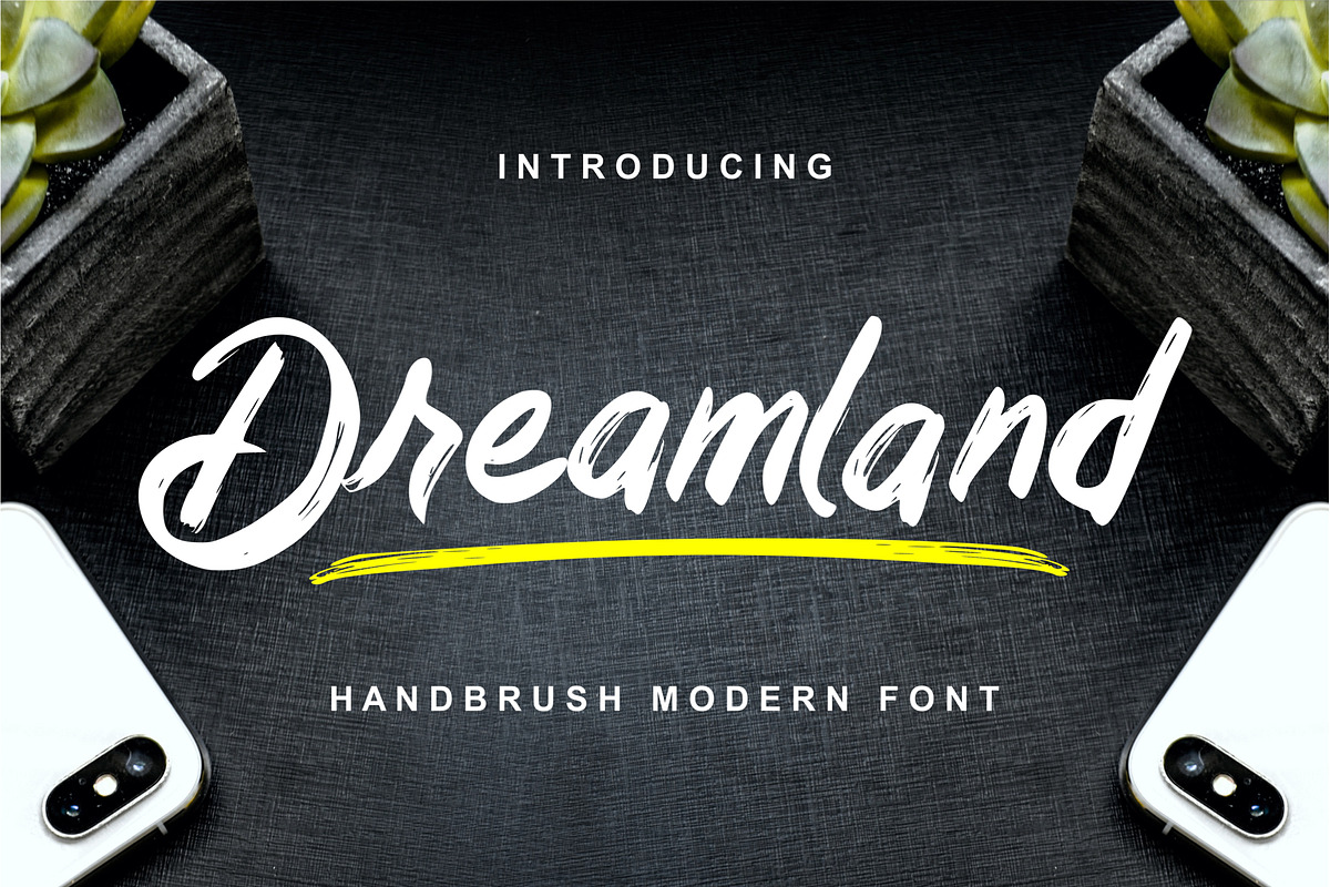 Dreamland - Handbrush Modern Font