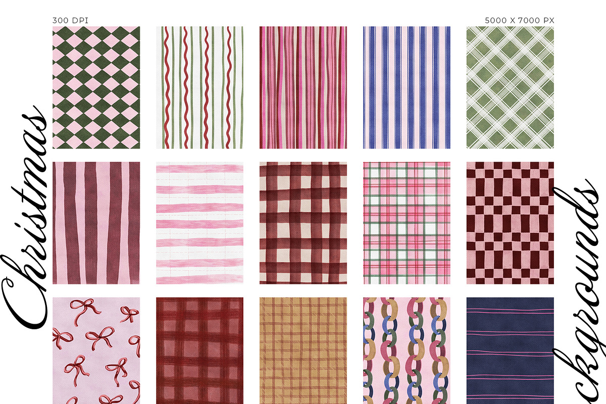 Painterly Christmas Backgrounds, a Background Graphic by SunnyAfternoons (Photo 5 of 16)
