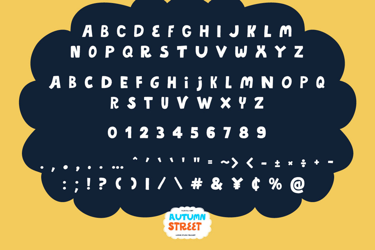 Autumn Street - Cute Sans, a Sans Serif Font by Lemon Studio Type (Photo 6 of 8)