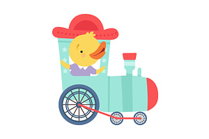 Cheerful Red Cheeked Chicken, an Animal Illustration by TopVectors