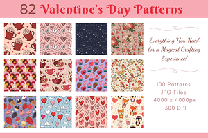 82 Valentines Day Patterns, a Pattern Graphic by Daffodil Dream Studio