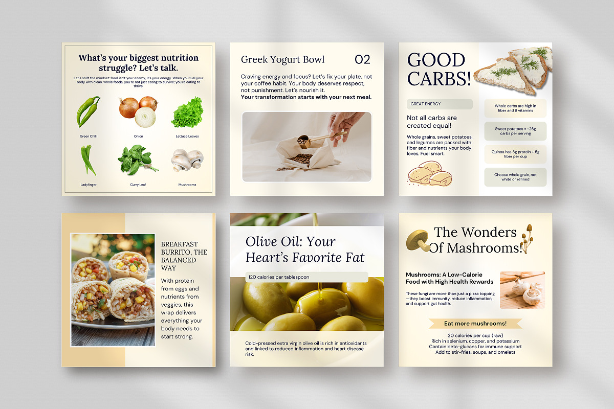 Nutrition Coach Instagram Template preview 3