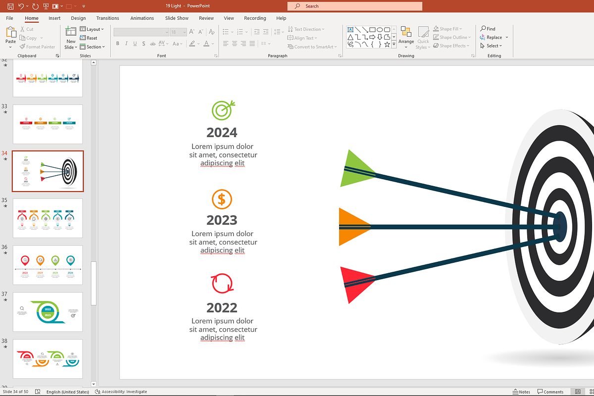 Milestone Timeline Template, a Presentation Template by Infographics project (Photo 6 of 13)