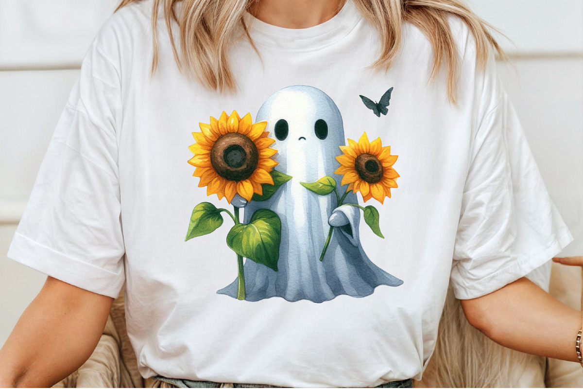 Cute Ghosts Clipart Bundle, an Illustration by Pixels.Craft (Photo 5 of 7)