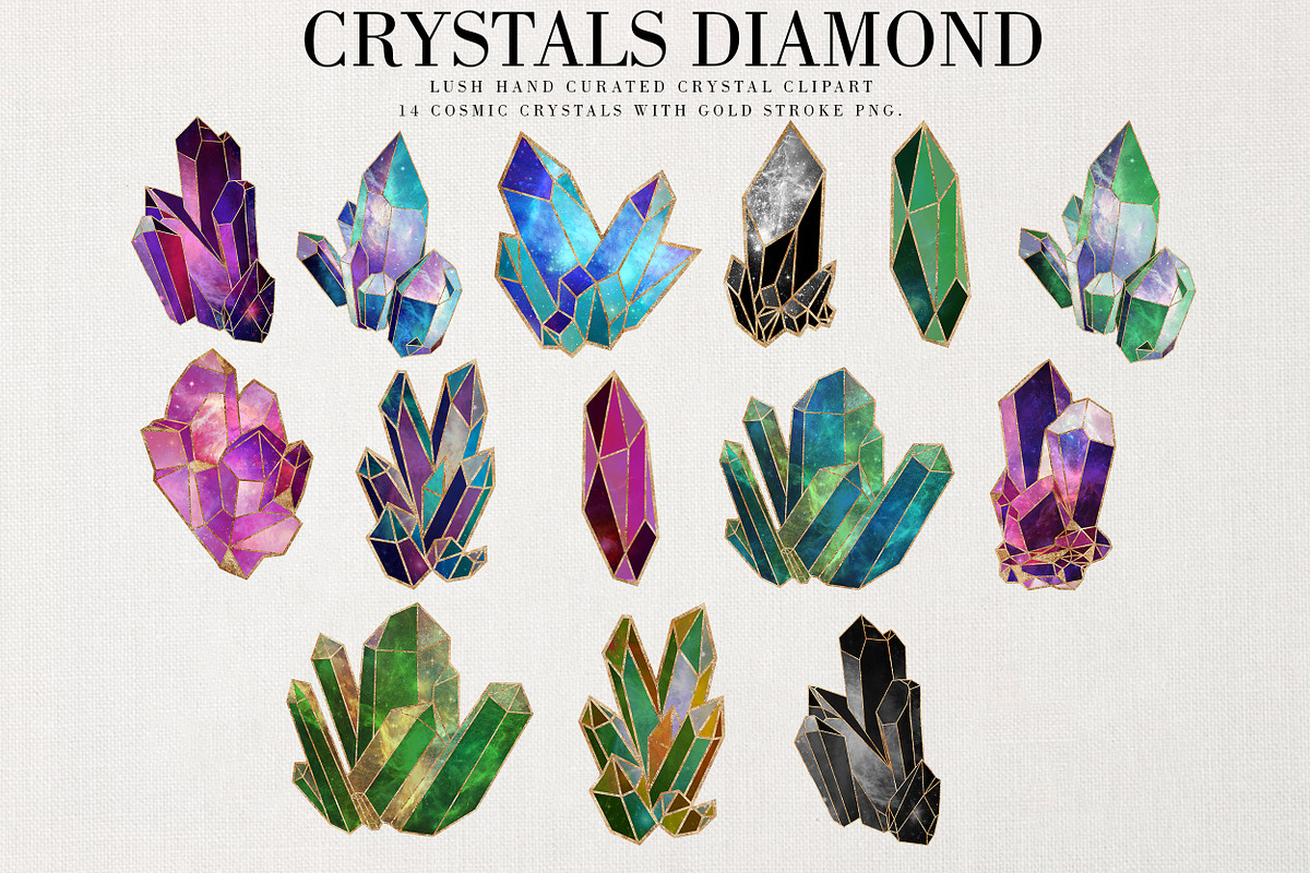 Cosmic Crystals, an Illustration by Luiz da Rolt Grathwohl (Photo 2 of 4)