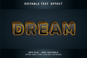 Dream Text Effect Editable