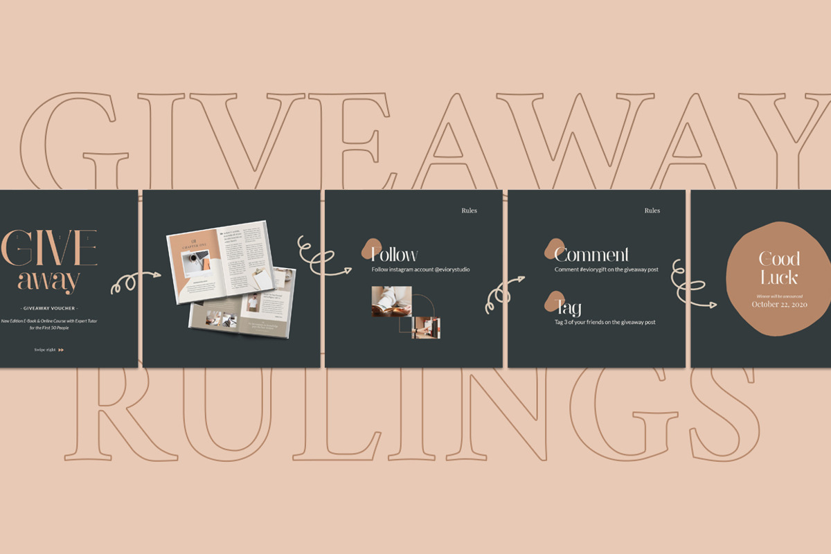 eCourse Carousel Instagram CANVA PS, a Social Media Template by Eviory (Photo 8 of 22)