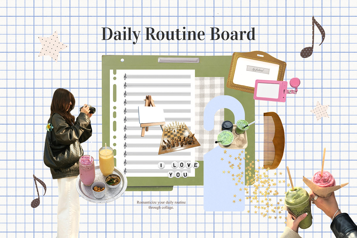 Daily Routine Board Collage Pack, an Object Graphic by Feelsoul (Photo 7 of 11)