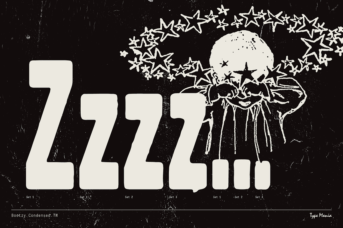 Bootzy Condensed TM – Rugged Font, a Sans Serif Font by Type Mania (Photo 5 of 12)