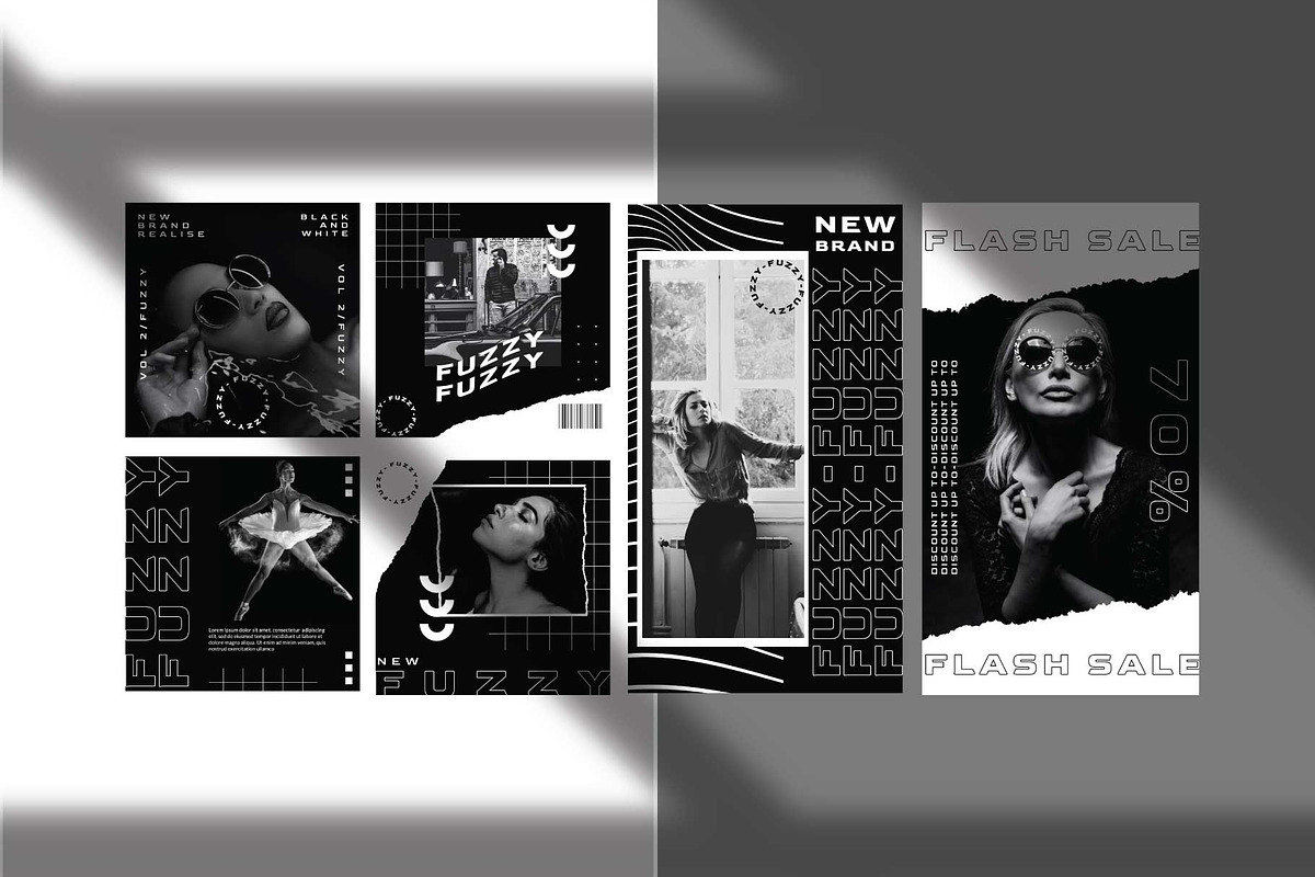 FUZZY Instagram Template, a Social Media Template by Compaq_Creative (Photo 5 of 11)