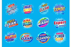 Laundry service logo. Soap detergent, an Object Illustration by Onyx