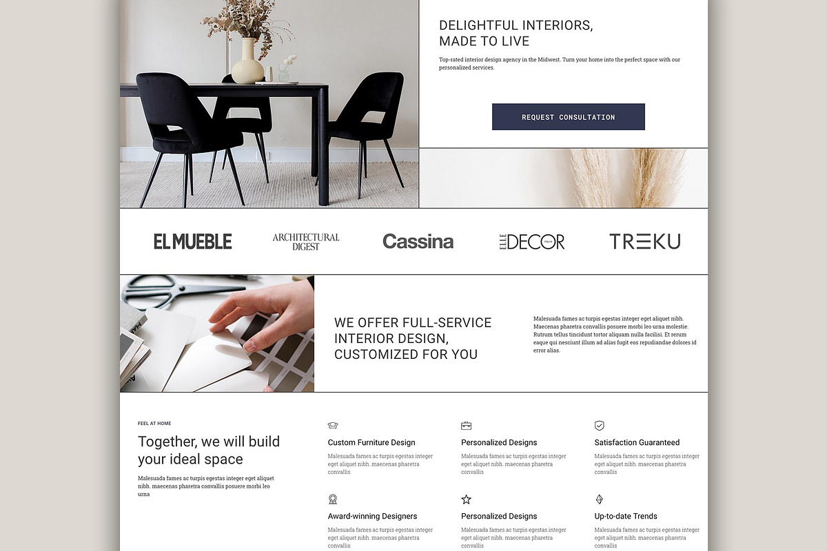 Home Page Elementor Template WP, a Landing Page Template by Eva Cogollos Studio (Photo 3 of 5)