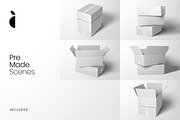 Realistic Carton Box Mockup Kit, a Packaging Mockup by Catkie - Digital Art (Thumbnail 3 of 9)