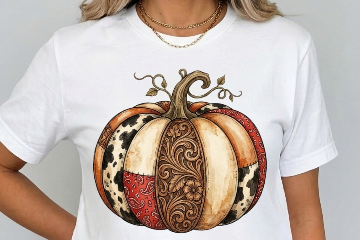 Rustic Western Pumpkin Clipart, a Seasonal Illustration by Tanya Kart (Photo 5 of 10)