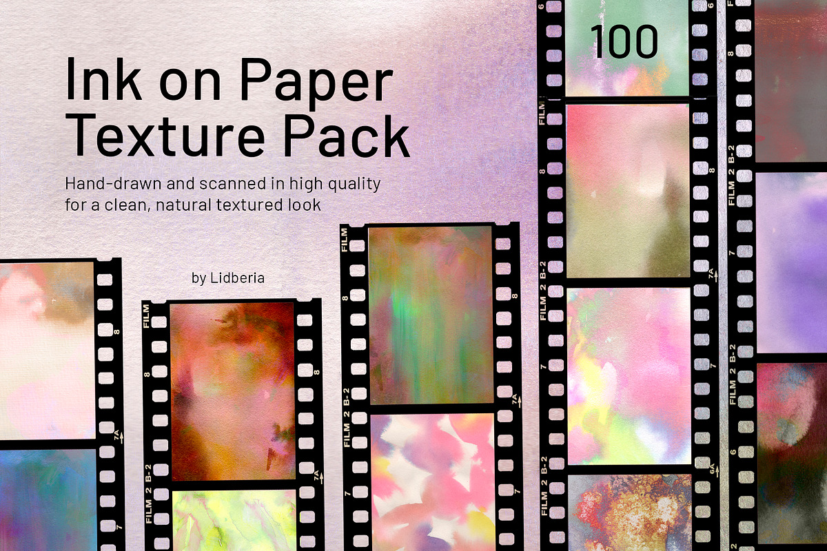 Ink on Paper Texture Pack, a Texture Graphic by Lidberia