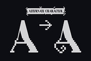 Corepix - Glitch Pixel Serif Font, a Serif Font by Drizy (Thumbnail 4 of 10)