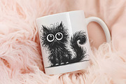 Quirky Black Cats Clipart, an Illustration by RobertsArt (Thumbnail 5 of 7)