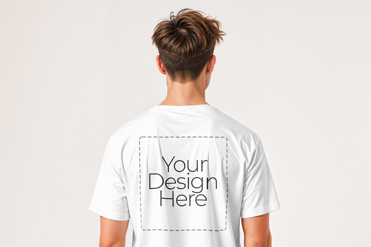 T-Shirt Mockup PSD Front & Back View, a Shirt Mockup by Pixel Foundry (Photo 3 of 11)