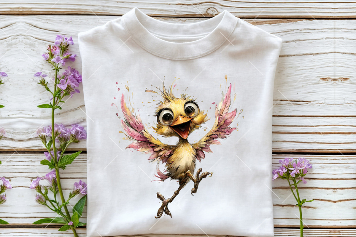 Whimsical Easter Bird Clip-art, an Illustration by OK Design (Photo 6 of 6)
