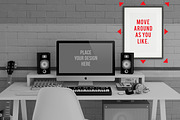 Home Recording Studio Mockup Bundle, a Mac Mockup by Bobboz Store (Thumbnail 7 of 11)