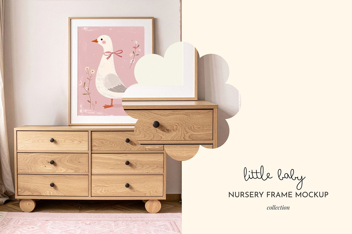 Little Baby Nursery Frame Mockup, a Household Mockup by Coco & Cub Studio (Photo 9 of 10)