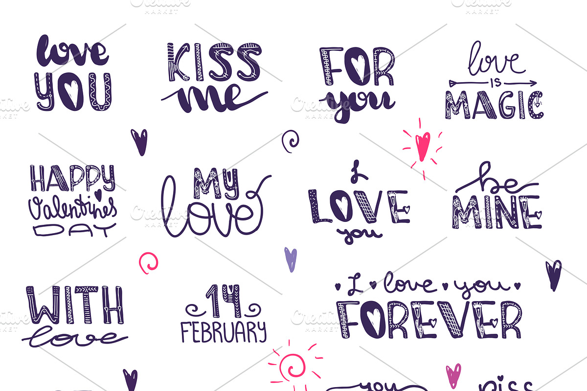 Cute alphabet for Valentine's Day, an Object Graphic by Alyonka_lis (Photo 3 of 7)