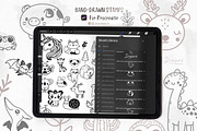 Animal Doodles Procreate stamps 019, a Brush Add-On by Drawberx (Thumbnail 2 of 6)
