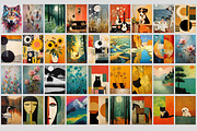Various styles of abstract paintings, a Pattern Graphic by Muzi pear studio (Thumbnail 7 of 12)
