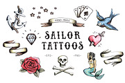 Sailor Tattoos, an Illustration by Go Rogue (Thumbnail 1 of 2)