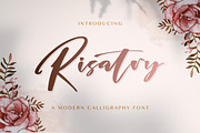 Risatry - Calligraphy Font, a Script Font by StringLabs (Thumbnail 1 of 10)
