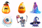 Funny Halloween Clipart, an Illustration by CreationArt (Thumbnail 3 of 9)