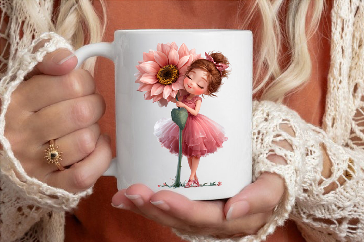 Whimsical Quirky Girl Clipart, an Illustration by designcity5 (Photo 4 of 5)