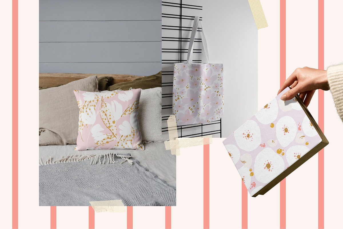 Soft Blossom Floral Patterns, a Pattern Graphic by PaperJamLab (Photo 12 of 13)